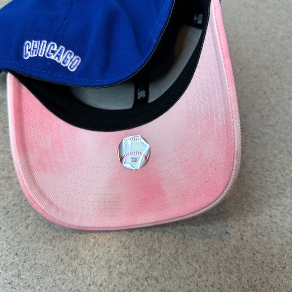 New Era Blue and Pink Baseball Hat, Medium-Large - Picture 6 of 7